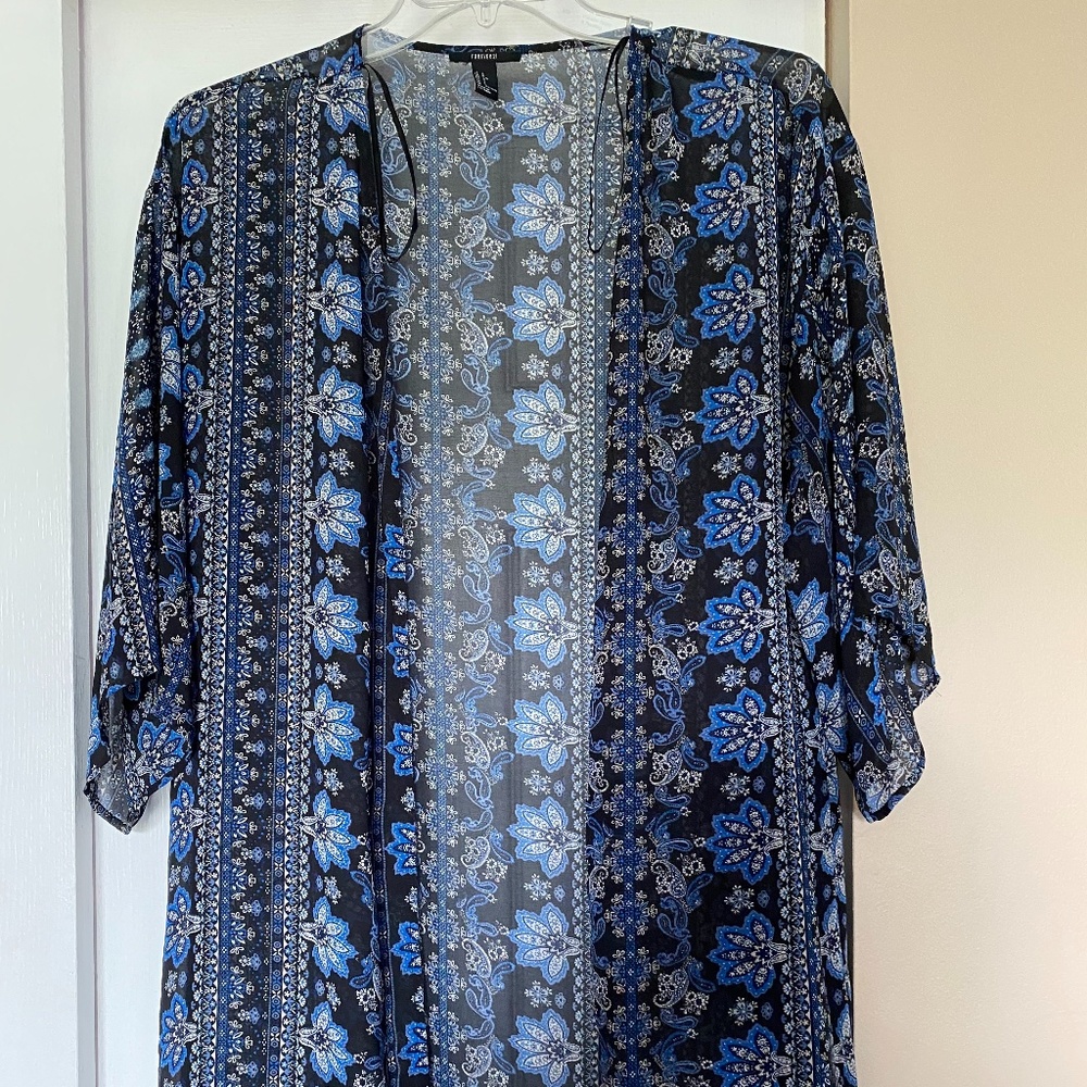 Forever 21 Blue Kimono